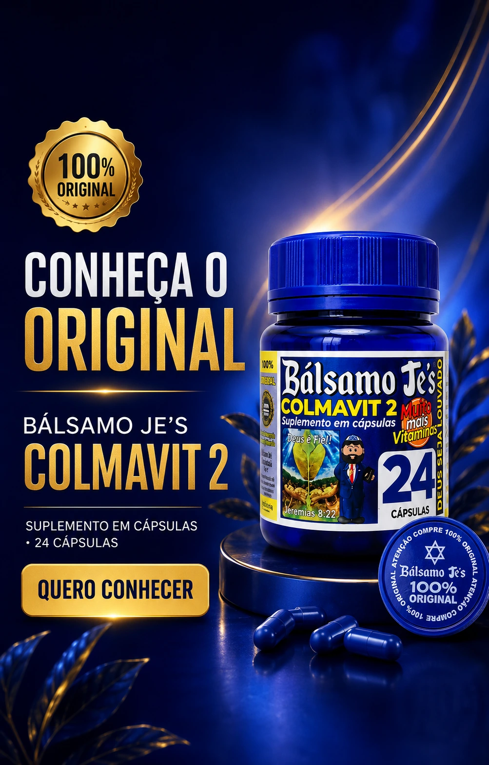 Bálsamo Je’s Colmavit2 original, suplemento em cápsulas